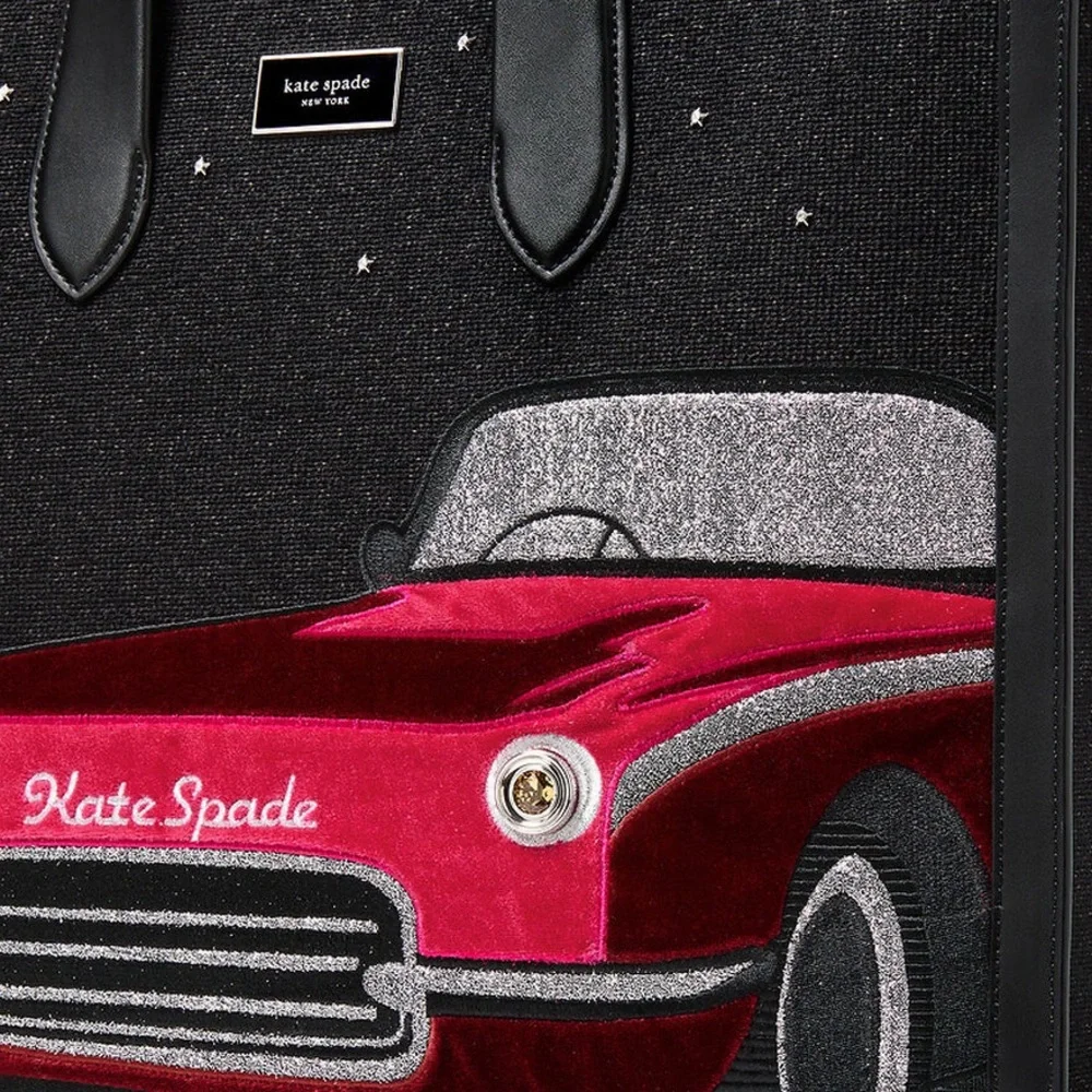 🥳HOST PICK!🥳 kate spade NWT! $498 MSRP Manhattan Car Embellished Large Tote - Picture 7 of 10